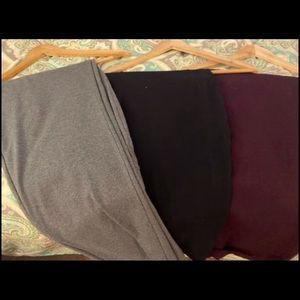 3 Pairs of stretch straight leg pants. Never worn